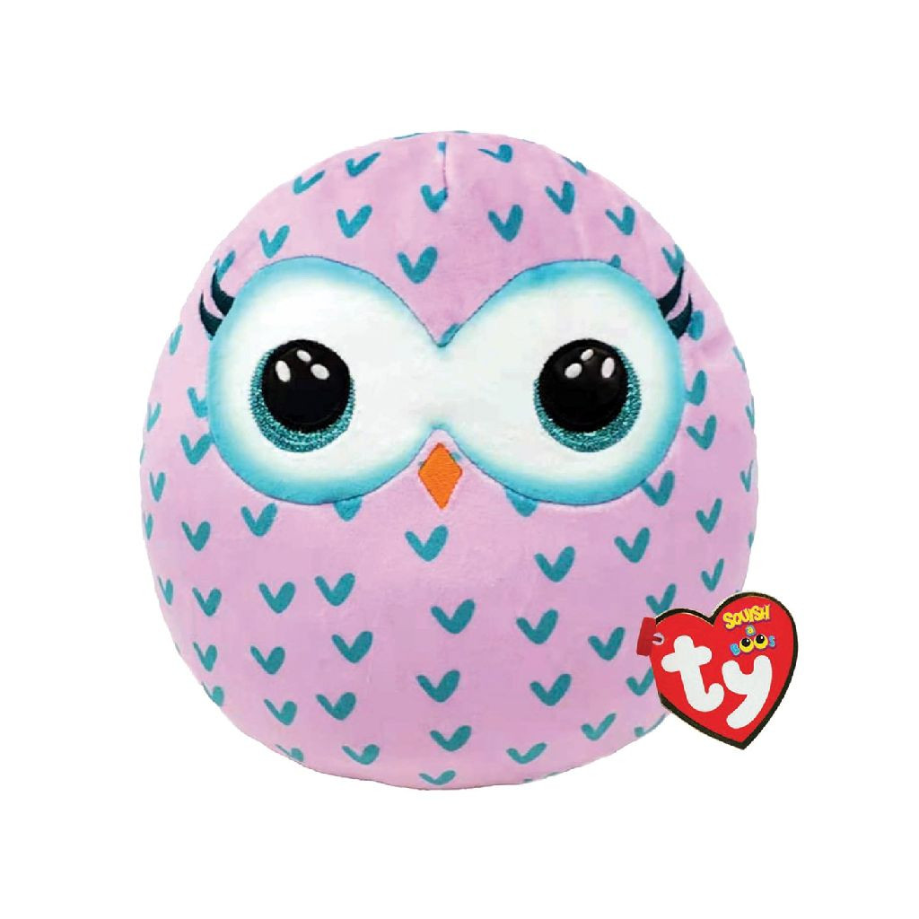 Ty Squish a Boo - Winks Owl - Uil - 20 cm - Knuffel