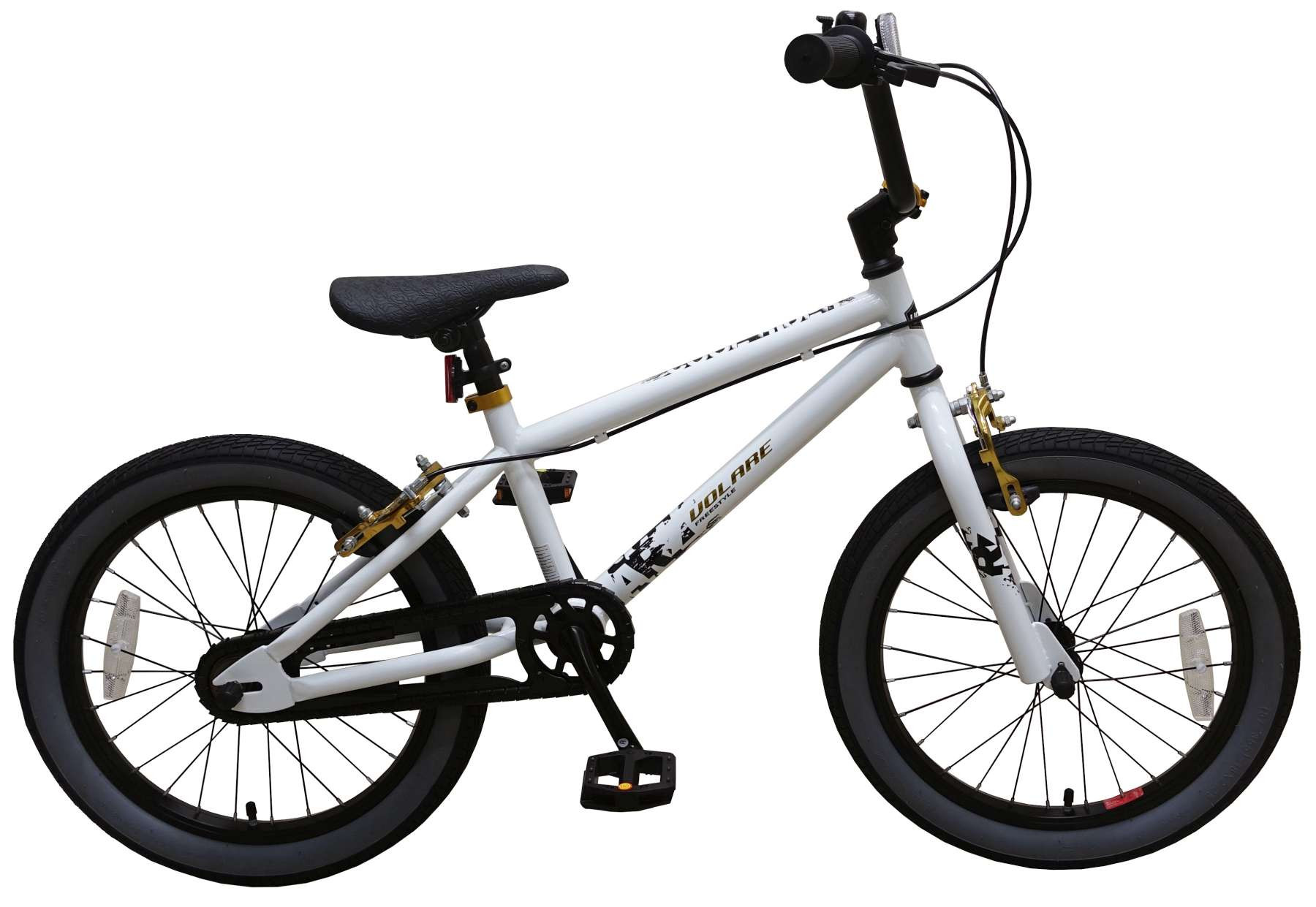 Volare Cool Rider Kinderfiets - 18 Inch - Wit - Twee Handremmen - Prime Collection