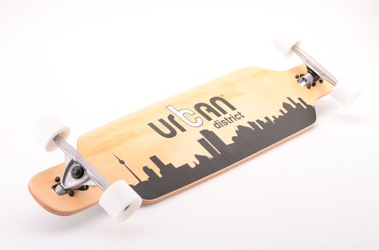 Urban District Longboard 105 x 23 x 1.2cm - Kicktail - Drop-through