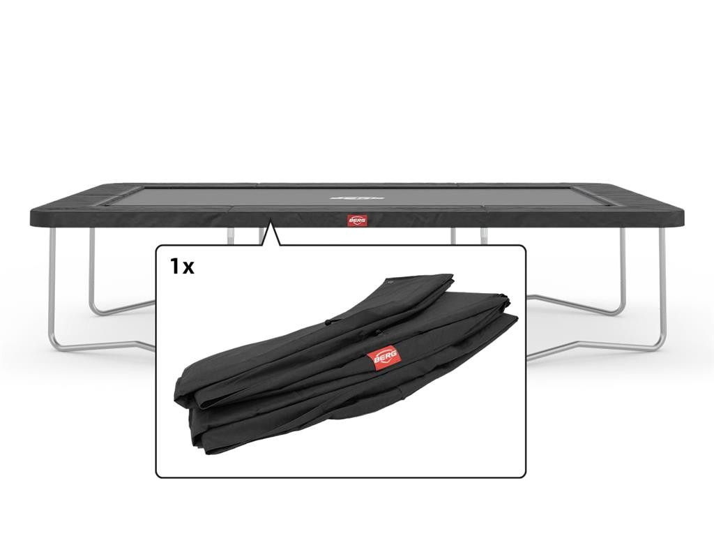 BERG Trampoline Beschermrand Ultim Favorit - 330 x 220 cm - Grijs