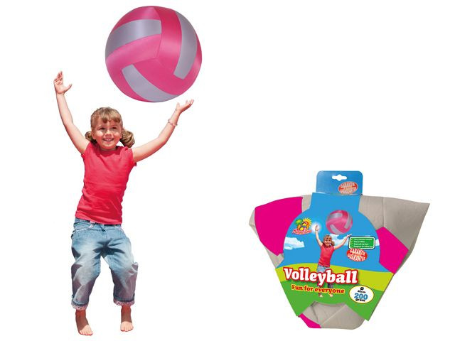 Summertime Volleybal 200gr Grijs Roze
