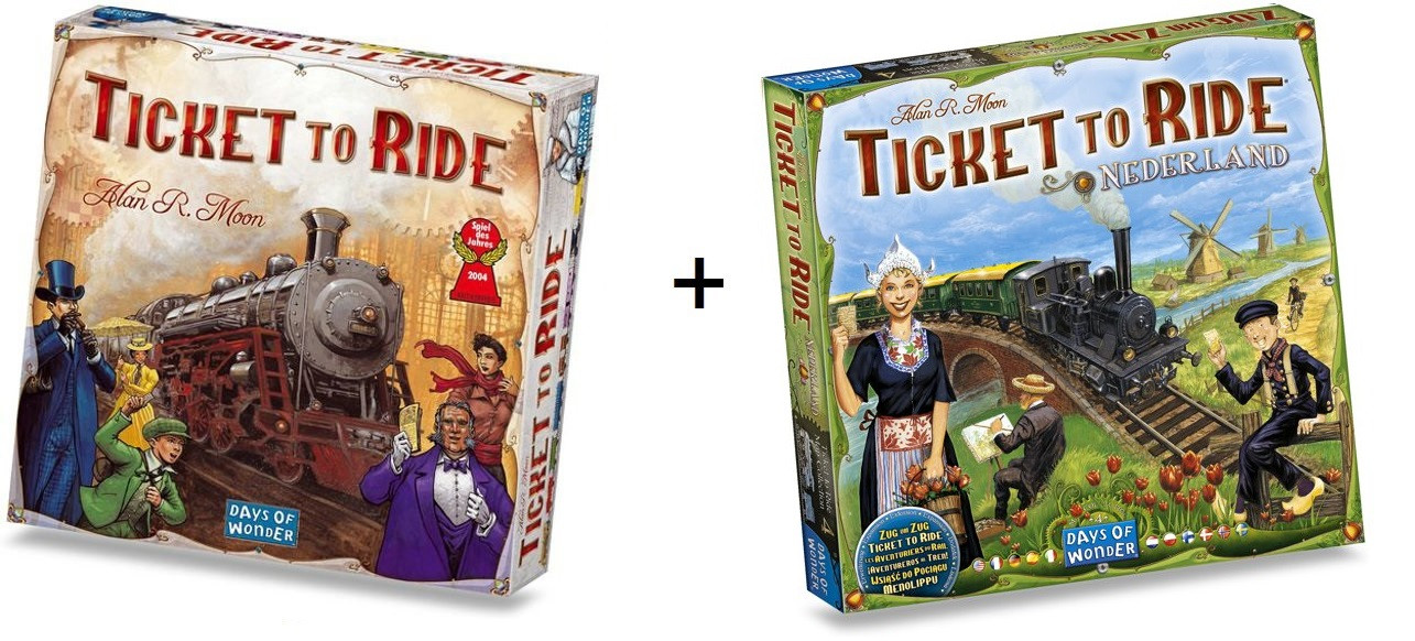 Spel - Ticket to Ride USA met uitbreiding Map Collection - Nederland - Combi Deal