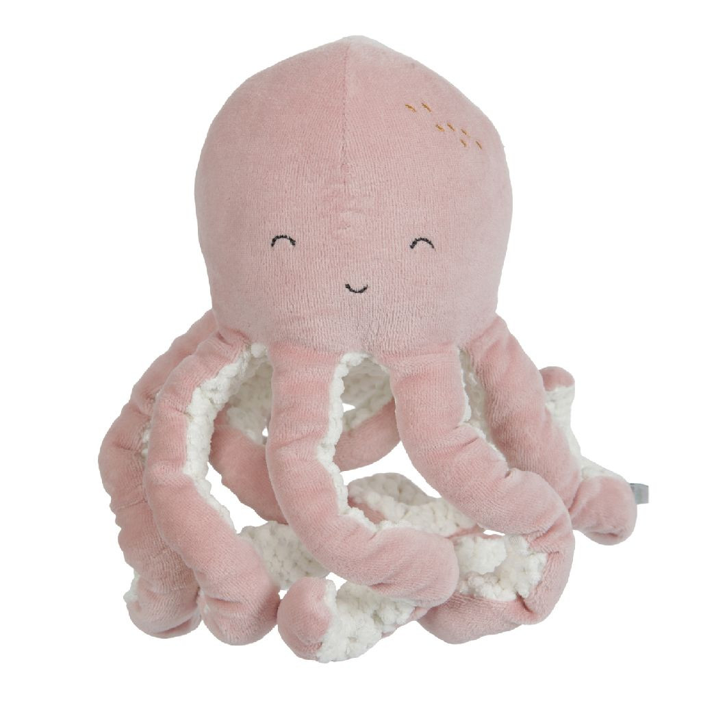 Little Dutch Octopus Ocean - Roze - Knuffel