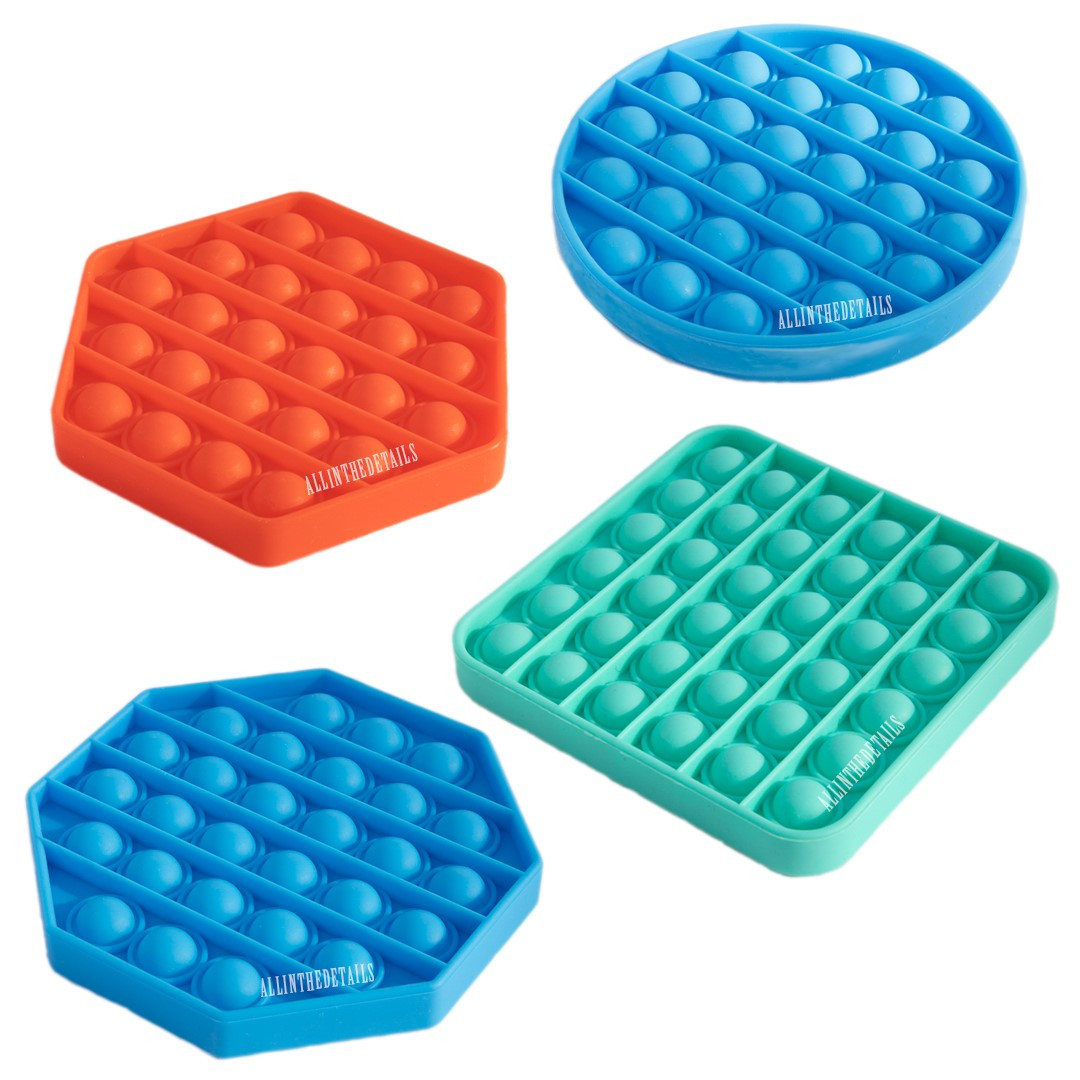 Pop It Fidget Toy Speelgoed – Fidget Toys - 4 stuks – Pop-it – Popit – Bekend van TikTok - Stress Pop'n play - Pakket A