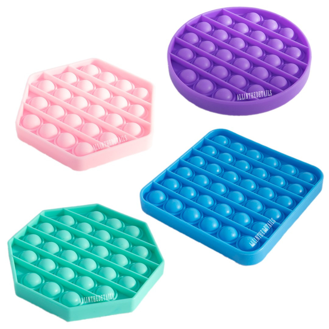 Pop It Fidget Toys Speelgoed - Bekend van TikTok - Stress Pop'n play - 4 stuks - Pakket B