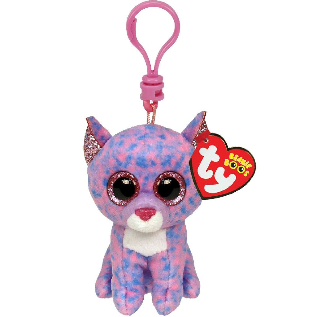 Ty Beanie Boo Clip - Cassidy Cat - Sleutelhanger