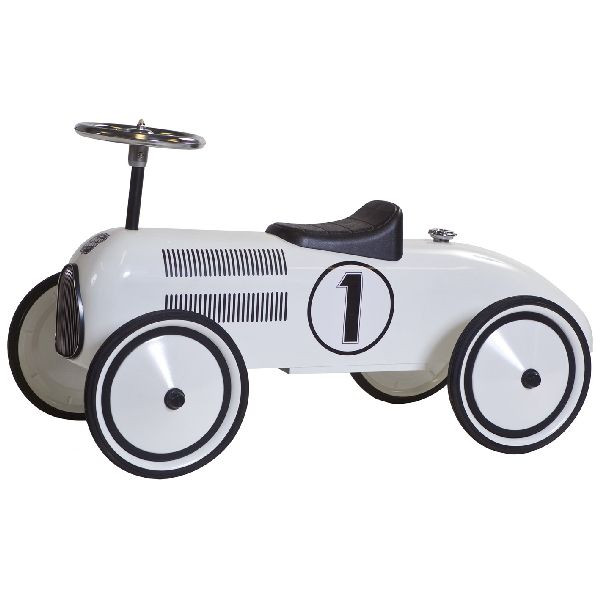 Metalen Loopauto Retro Roller Lewis - Wit