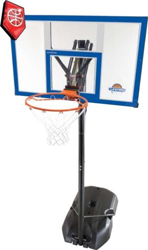 Basketbalstandaard / basketbalpaal Lifetime XL 244 tot 305 cm