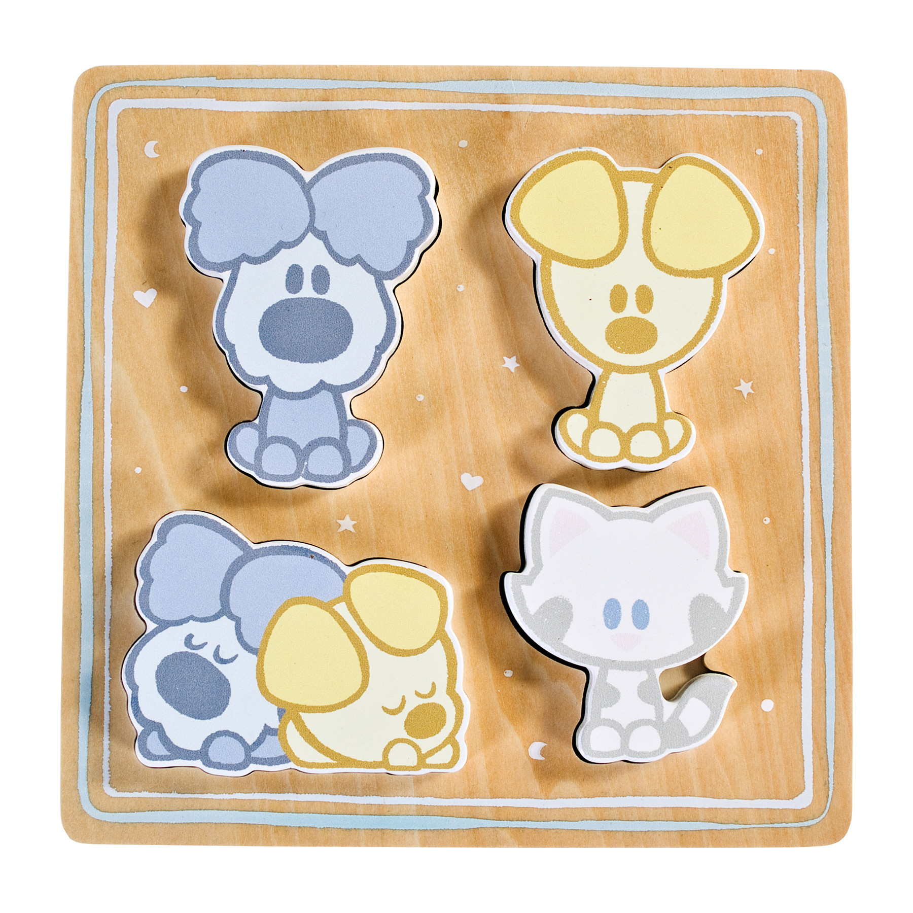 Woezel en Pip - Houten Baby Puzzel