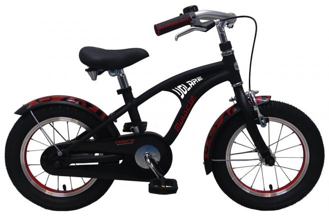 Volare Miracle Cruiser Kinderfiets - 14 Inch - Mat Zwart - Prime Collection