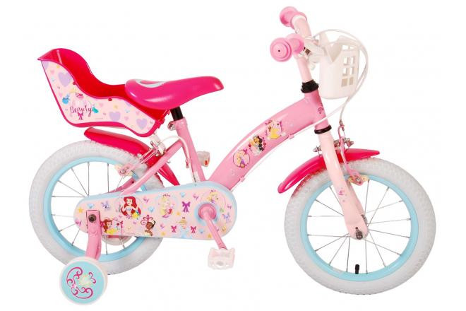Volare Disney Princess Kinderfiets - 14 Inch - Roze - 2 Handremmen