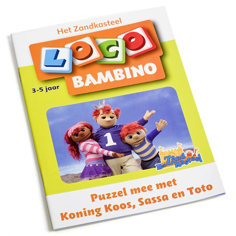 Loco Bambino - Boekje - Puzzel mee met Het Zandkasteel - 3-5 Jaar