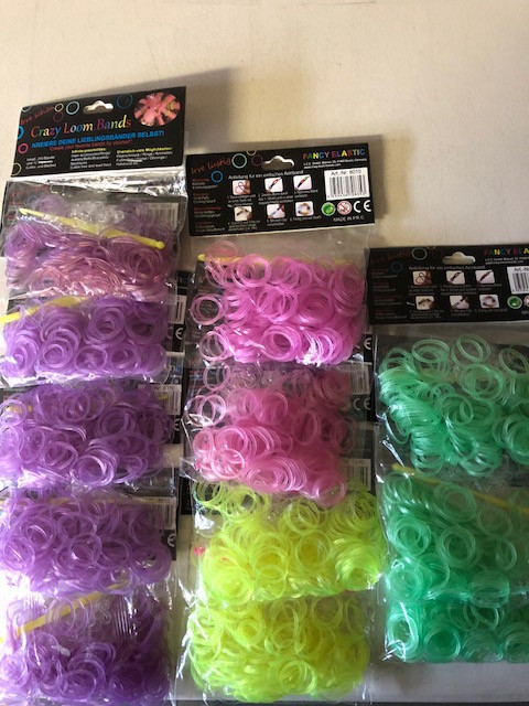 Crazy Loom Bands transparant - Prijs per Set