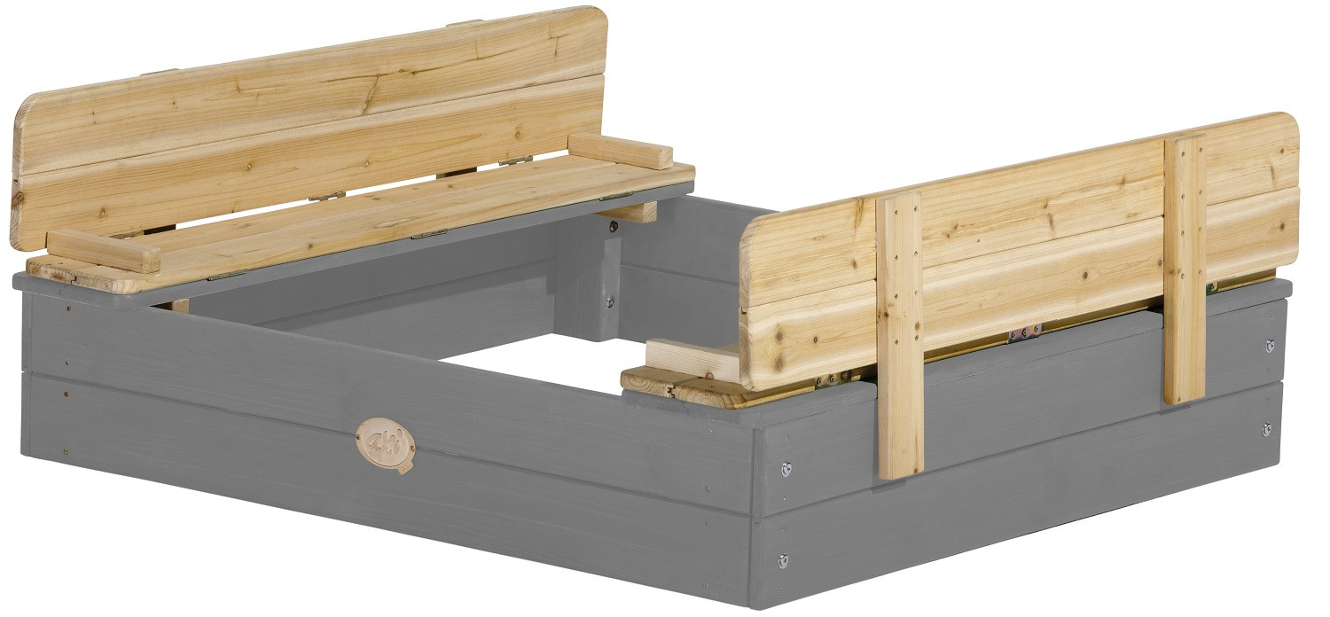 AXI Ella Houten Zandbak - Grijs - Limited Edition 90 x 120 cm met bankjes