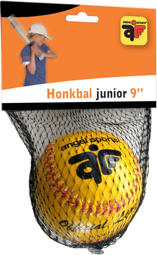 Honkbal Geel 9" Geel in net 