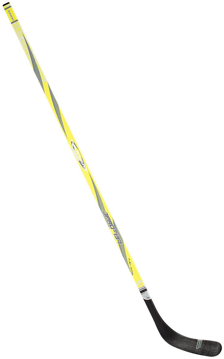 Nijdam IJshockeystick Junior - Geel / Zwart - 137 cm - Hout / Glasfiber