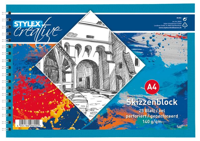 Schetsboek A4 - 25 vel - 140 grams