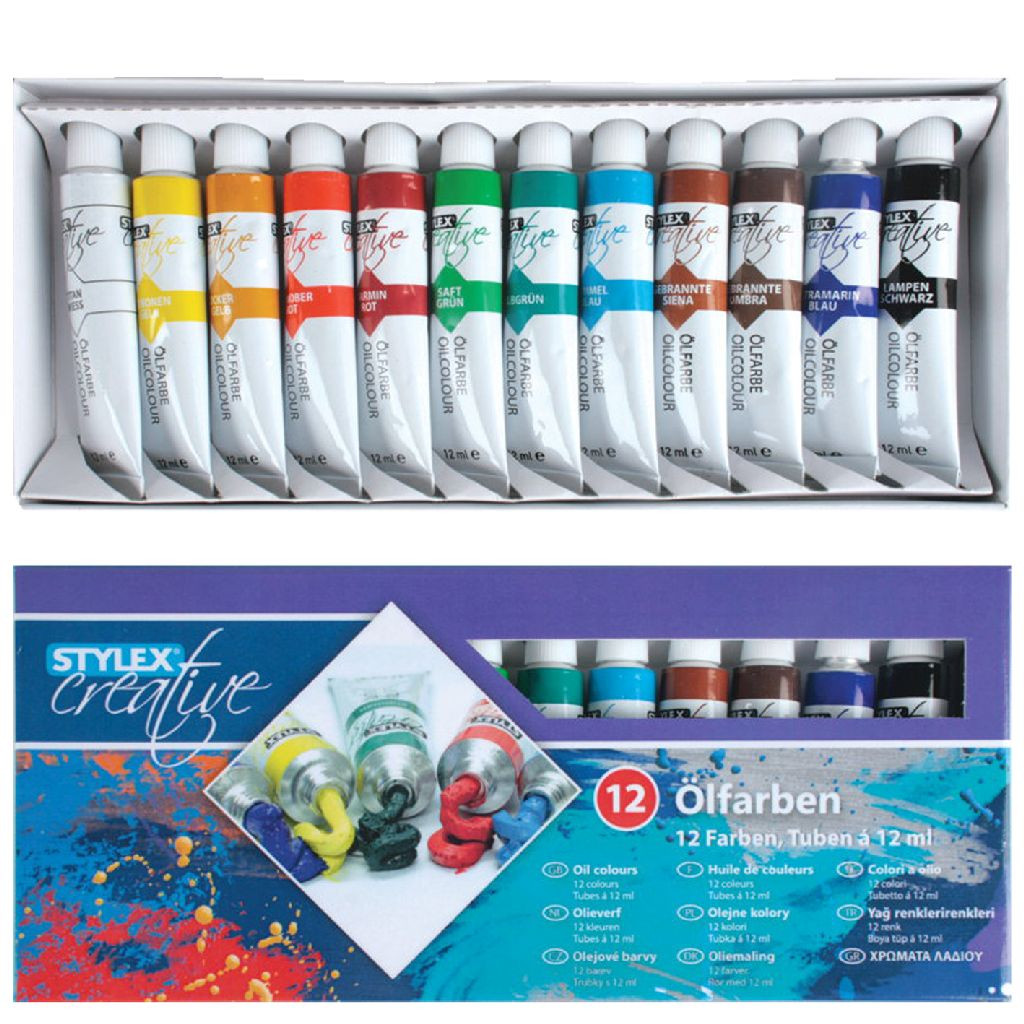 Stylex Olieverf 12ml 12 Tubes