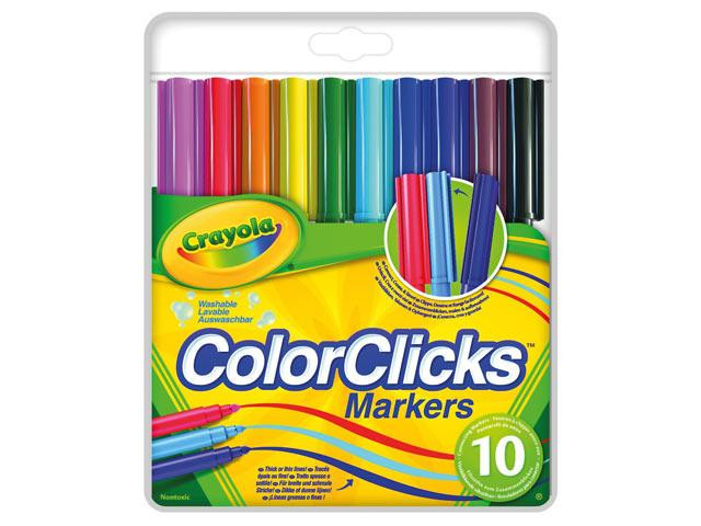 Crayola 10 ColorClicks vlitstiften