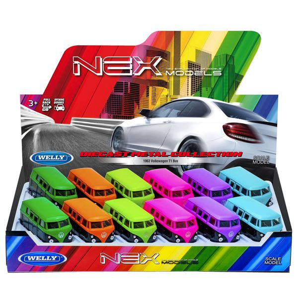 Welly 1:38 Volkswagen T1 Bus - Prijs per Stuk