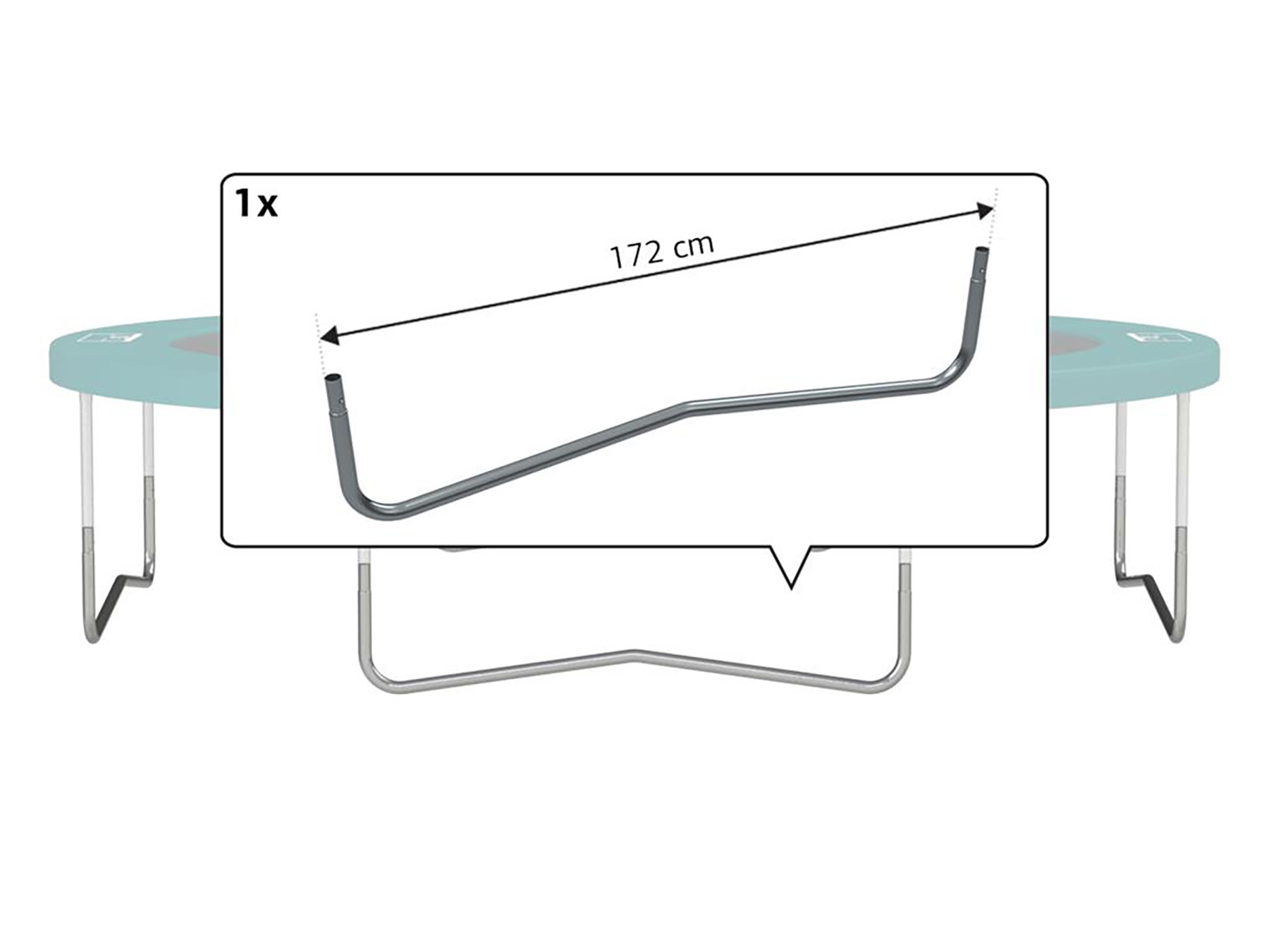 BERG Trampoline Frame Favorit - W-Poot - 430 cm