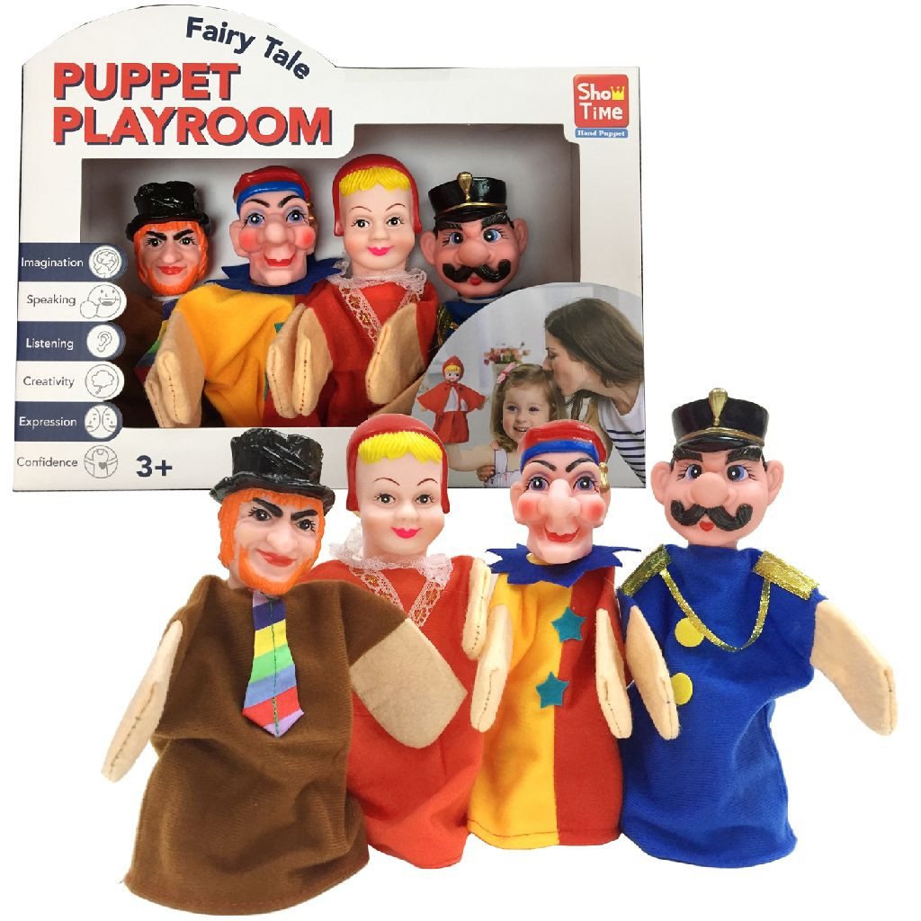 Poppenkast Poppen Deluxe - 4 Stuks