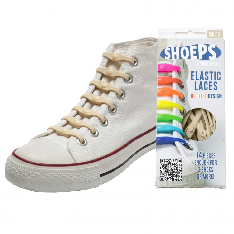 Shoeps elastische veter Zandkleur