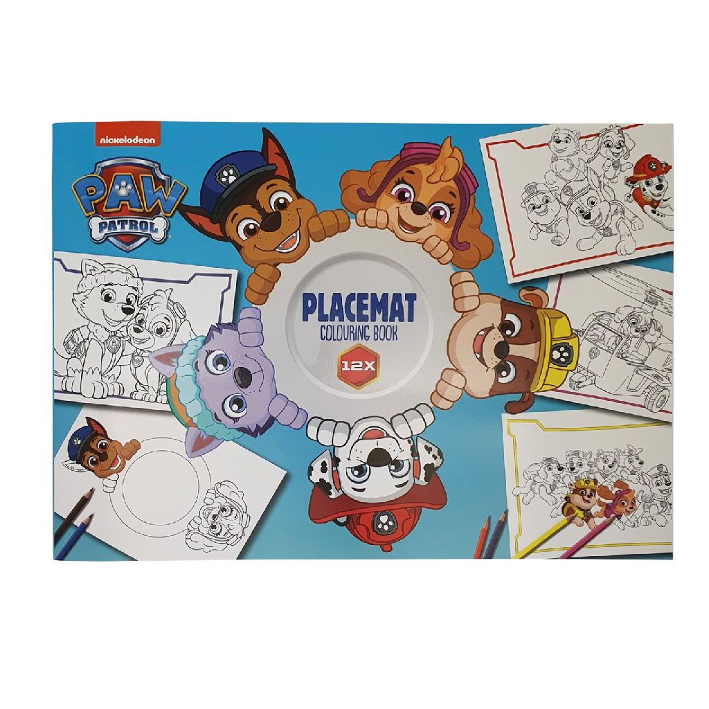 Paw Patrol Placemat Kleurboek A3 - 12 blz