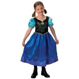 Disney Frozen Prinses Anna Jurk - Kostuum Kind - Maat 128/140 - 7/8 Jaar