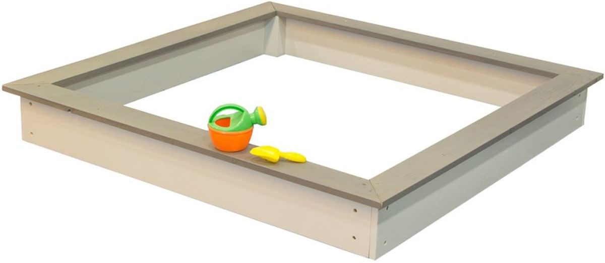 Sunny Houten zandbak bruin en wit 127x127 cm