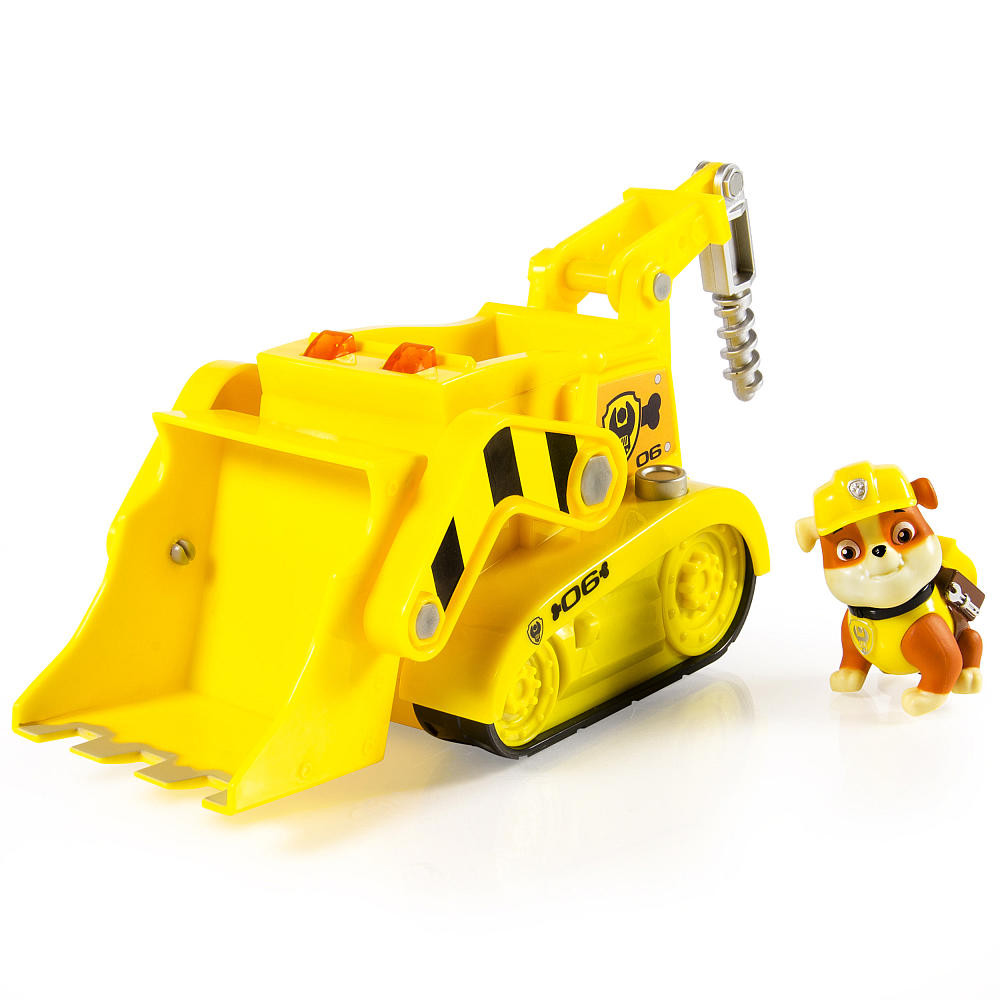 Paw Patrol Deluxe Voertuig Rubble met licht en geluid + pup