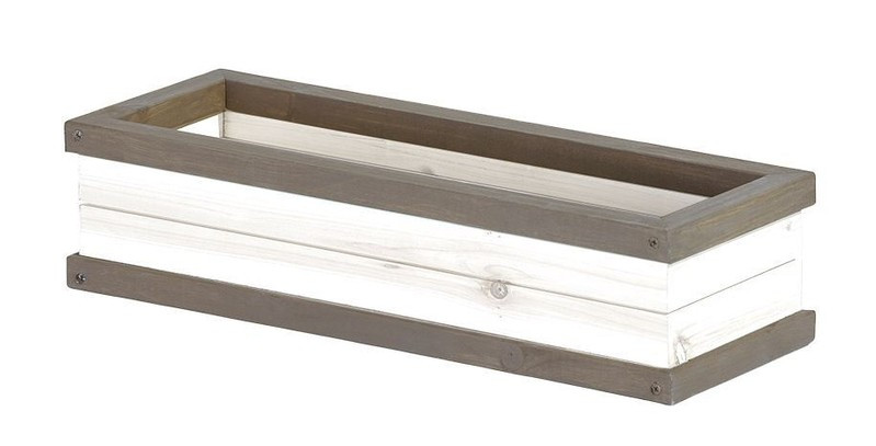 AXI Sunny bloembak / plantenbak (grijs/wit)