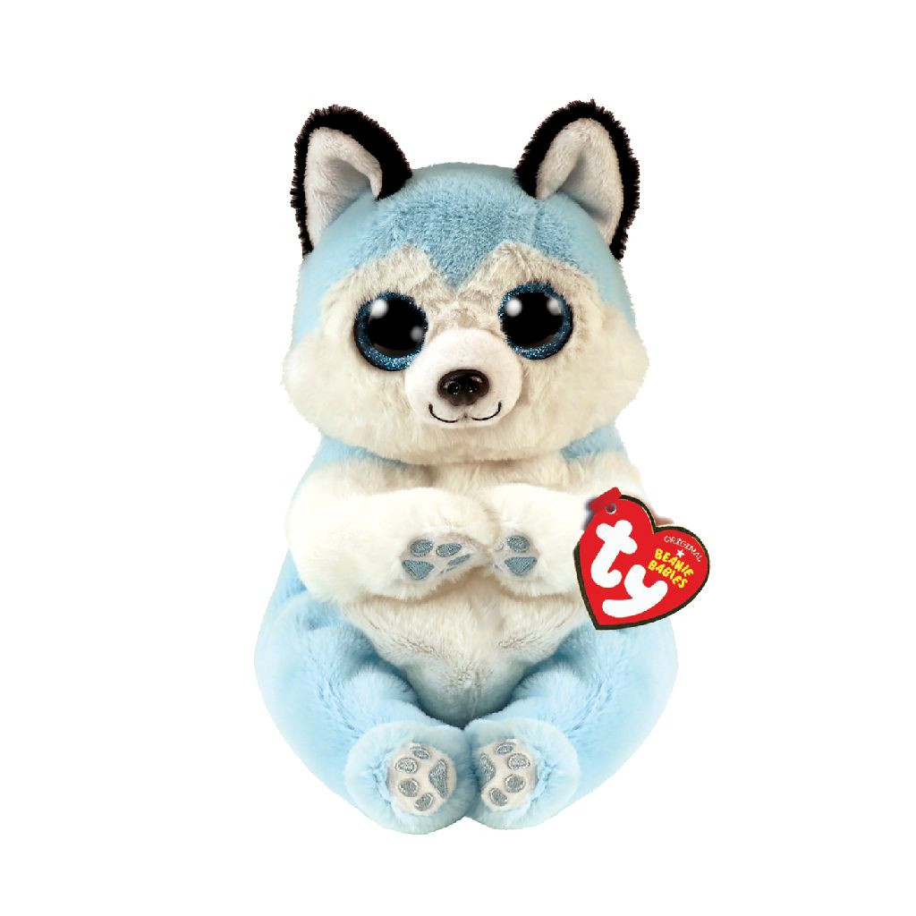 Ty Beanie Babies - Thunder Blue Husky - Knuffel - 15 cm
