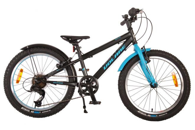 Volare Rocky Kinderfiets - 20 inch - 6 versnellingen - Zwart / Blauw