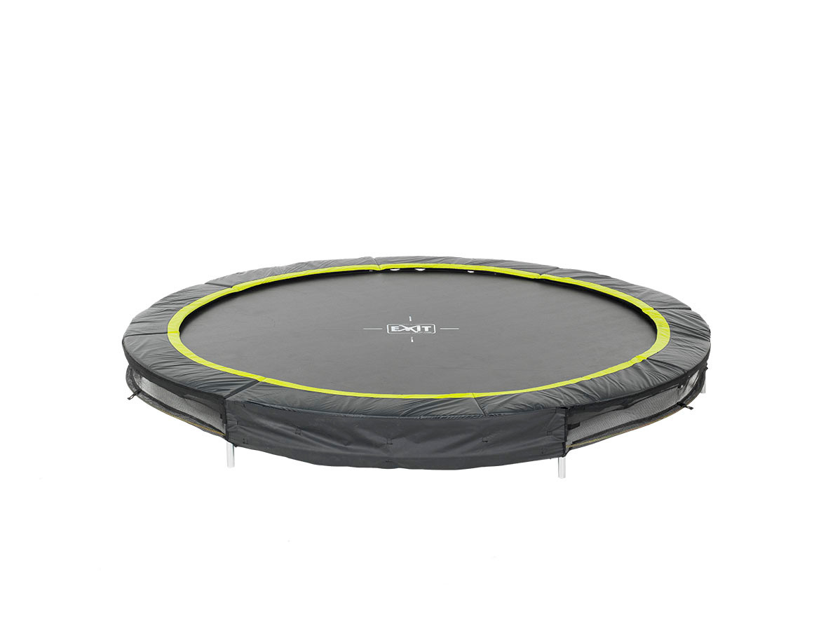 EXIT Silhouette Ground Trampoline Ø 244 cm (8ft) - Zwart