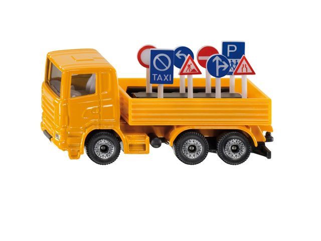 Siku 1322 Vrachtwagen met Verkeersborden