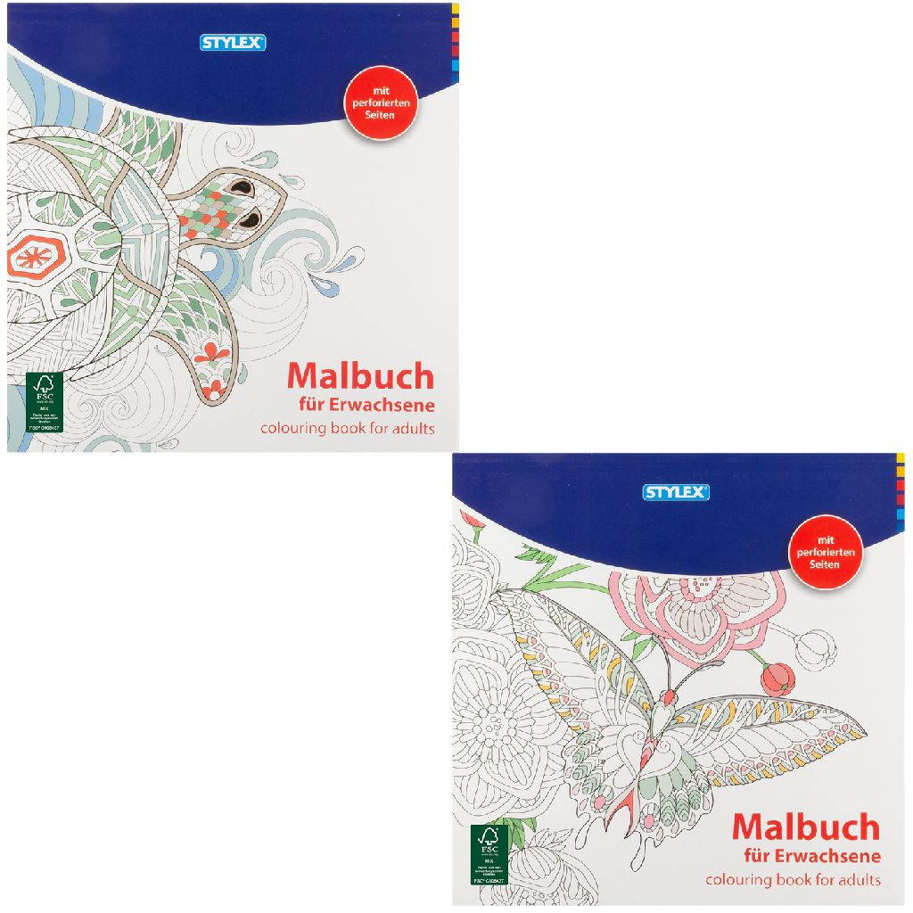 Kleurboek voor Volwassen - 24 x 24cm - 24 Pagina's - Prijs per Stuk