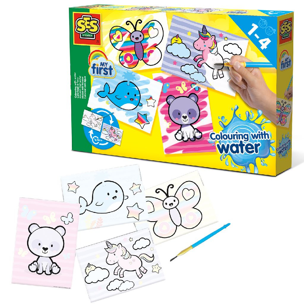 SES 14454 My First Kleuren Water - Fantasie Dieren