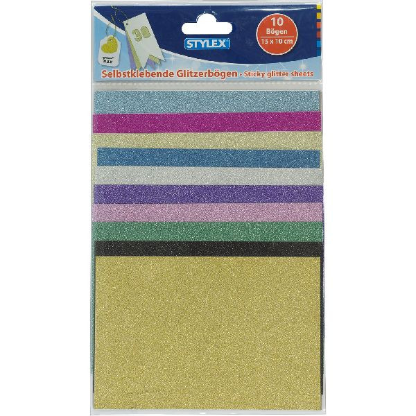 Hobby Glitter Plakpapier 15x10cm 10st