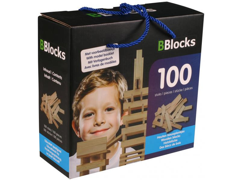 Bblocks 100 pcs. blank in kartonnen doos