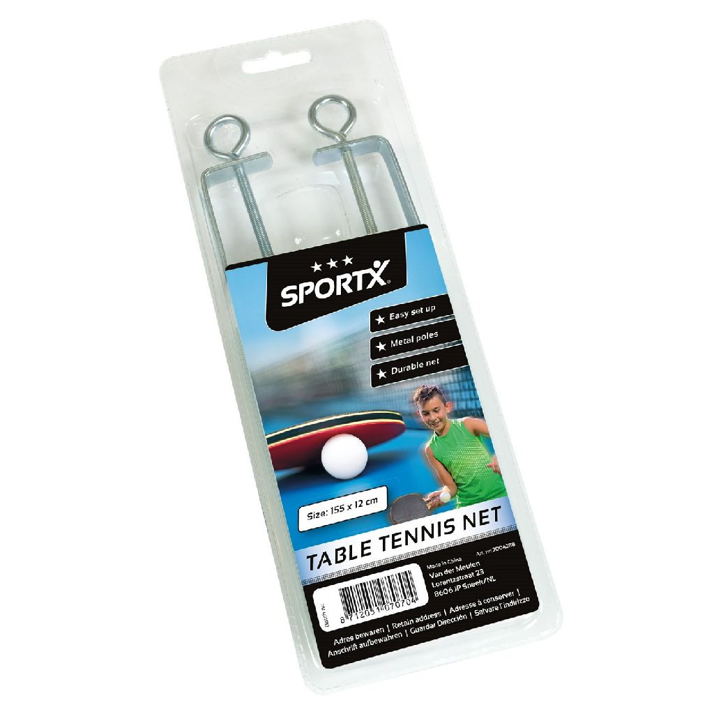 SportX Tafeltennisnet In Blister