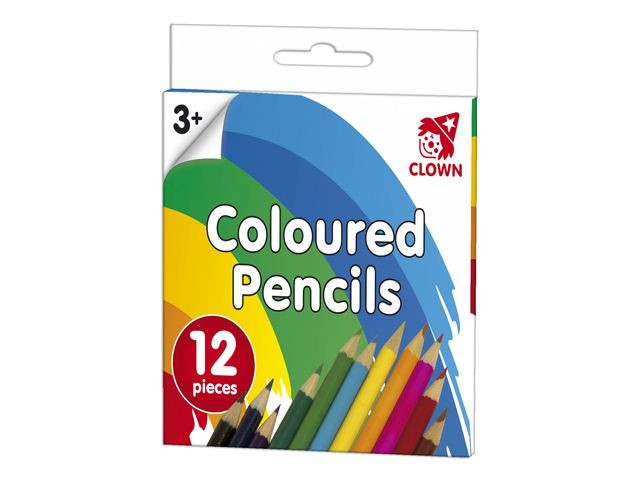 Clown Kleurpotloden - 12 Stuks