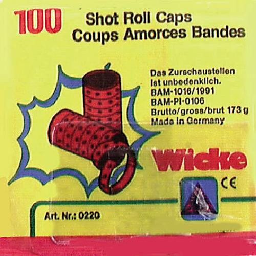 Wicke papieren klappertjes 100 shots