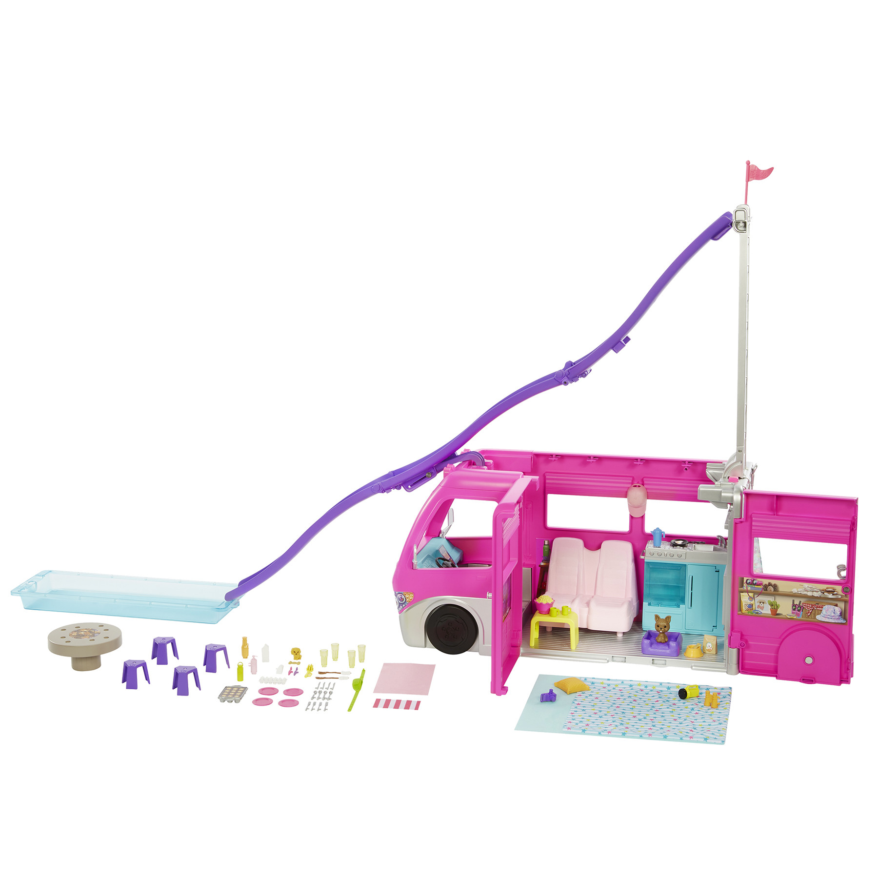 Barbie Droom Camper met 60 Accesoires