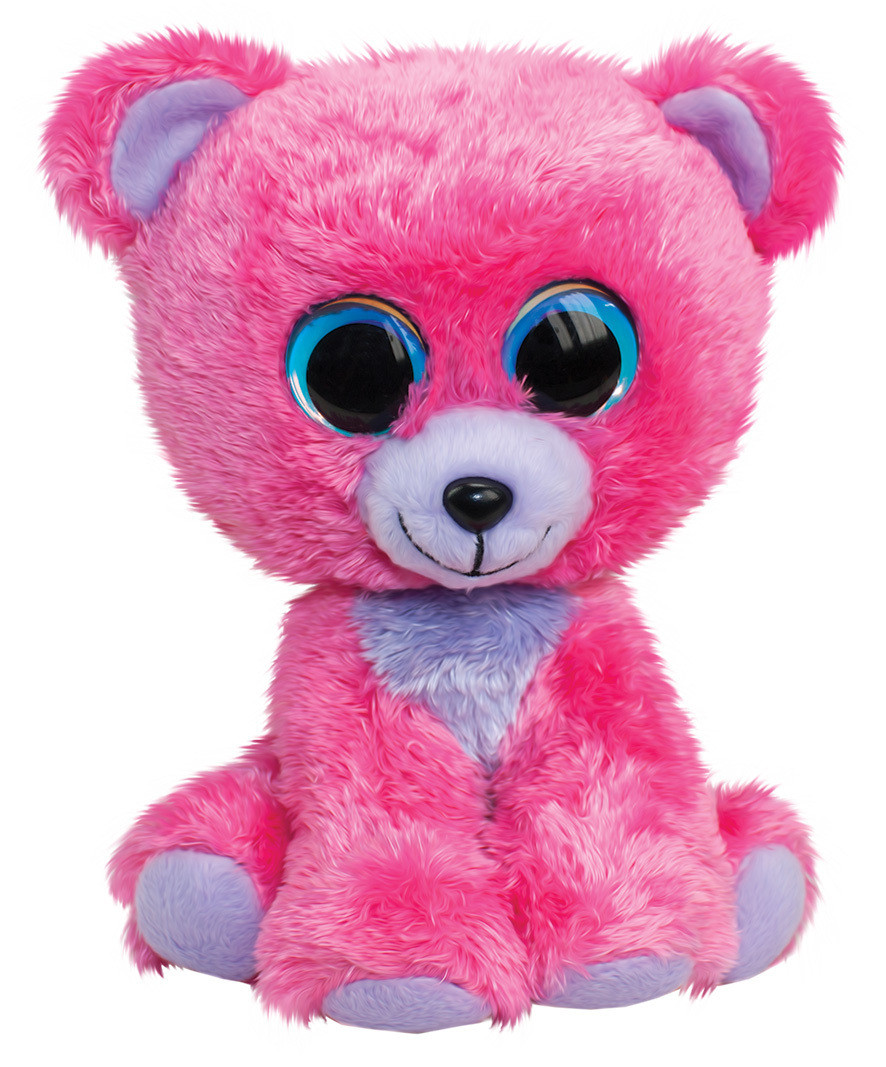 Lumo Stars Knuffeldier Lumo Bear Raspberry - Classic - 15cm