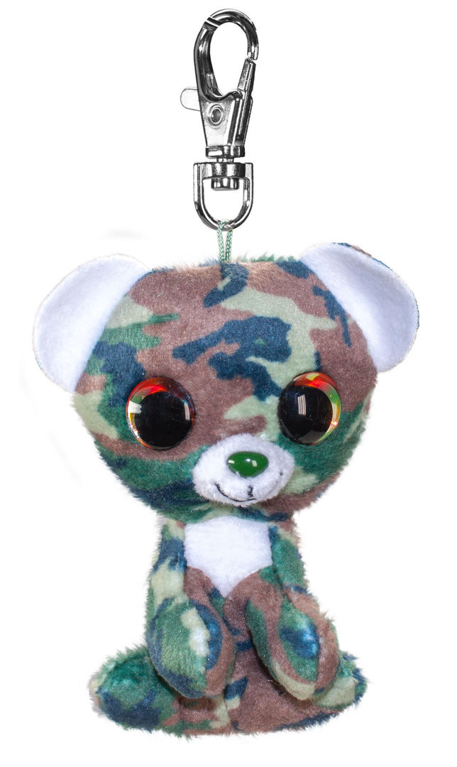 Lumo Stars Knuffeldier Lumo Bear Camo met clip - Mini - 8,5cm