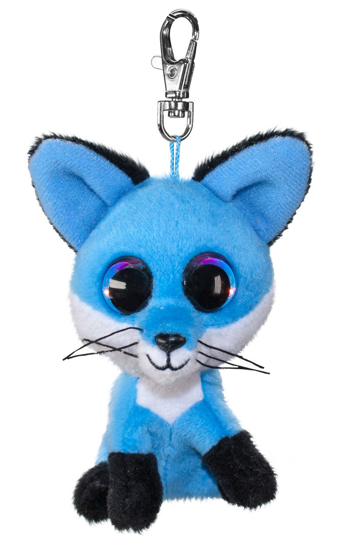 Lumo Stars Knuffeldier Lumo Fox Blueberry met clip - Mini - 8,5cm