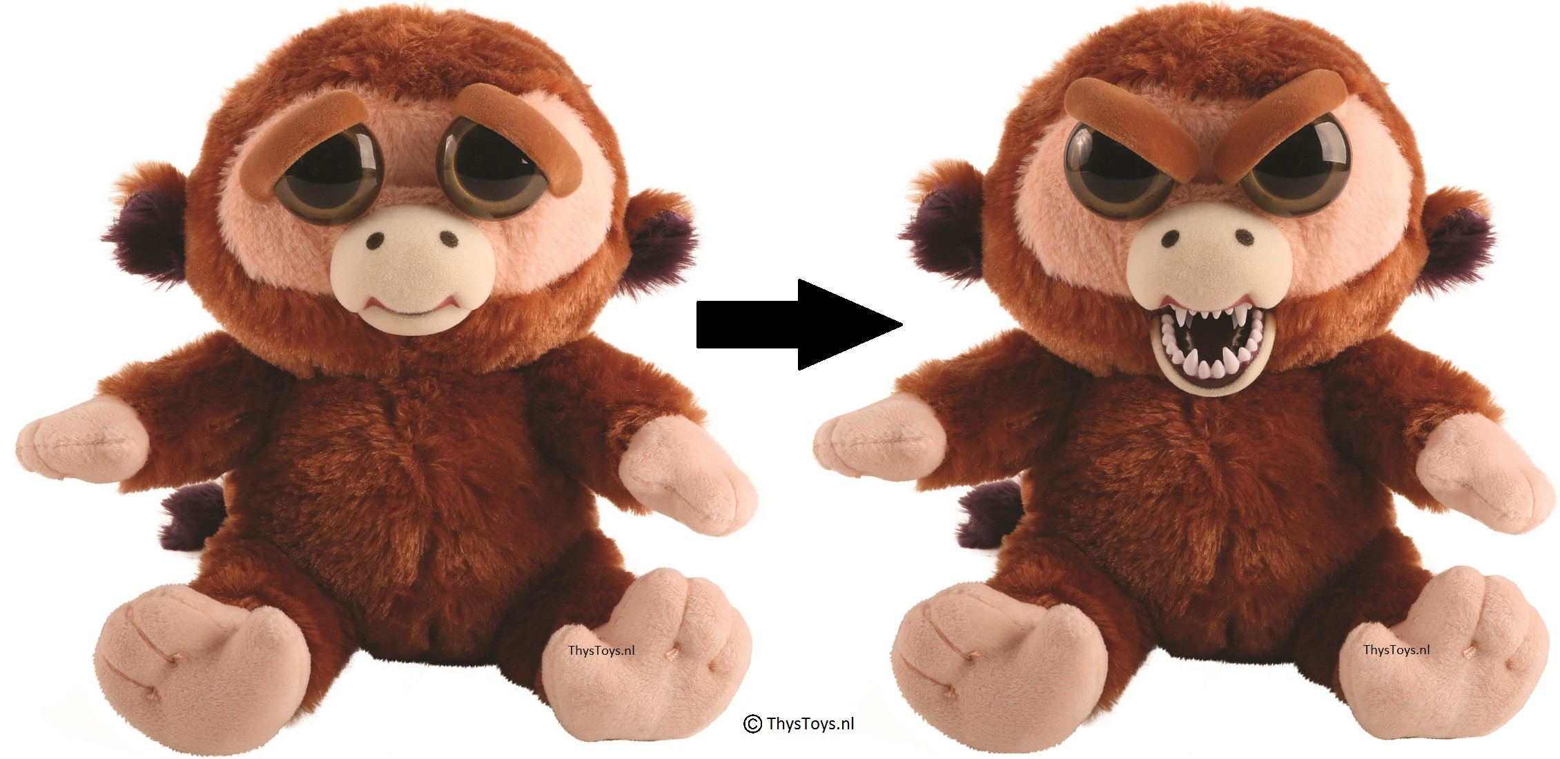 Feisty Pets - Brown Monkey - Monkey