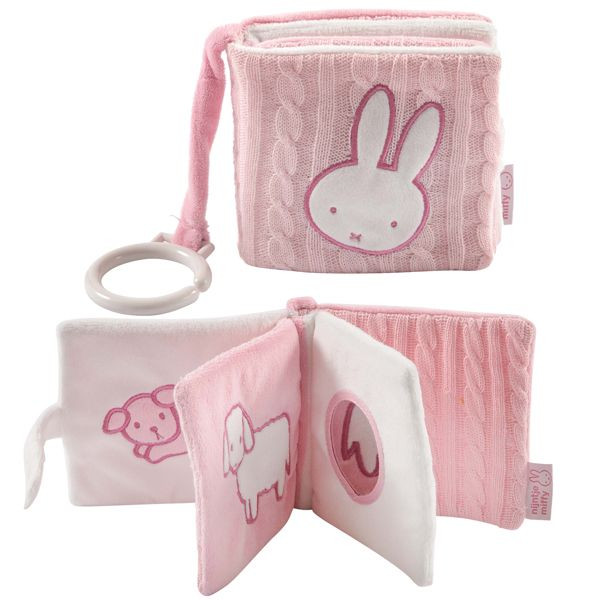 Nijntje roze gebreid buggyboekje
