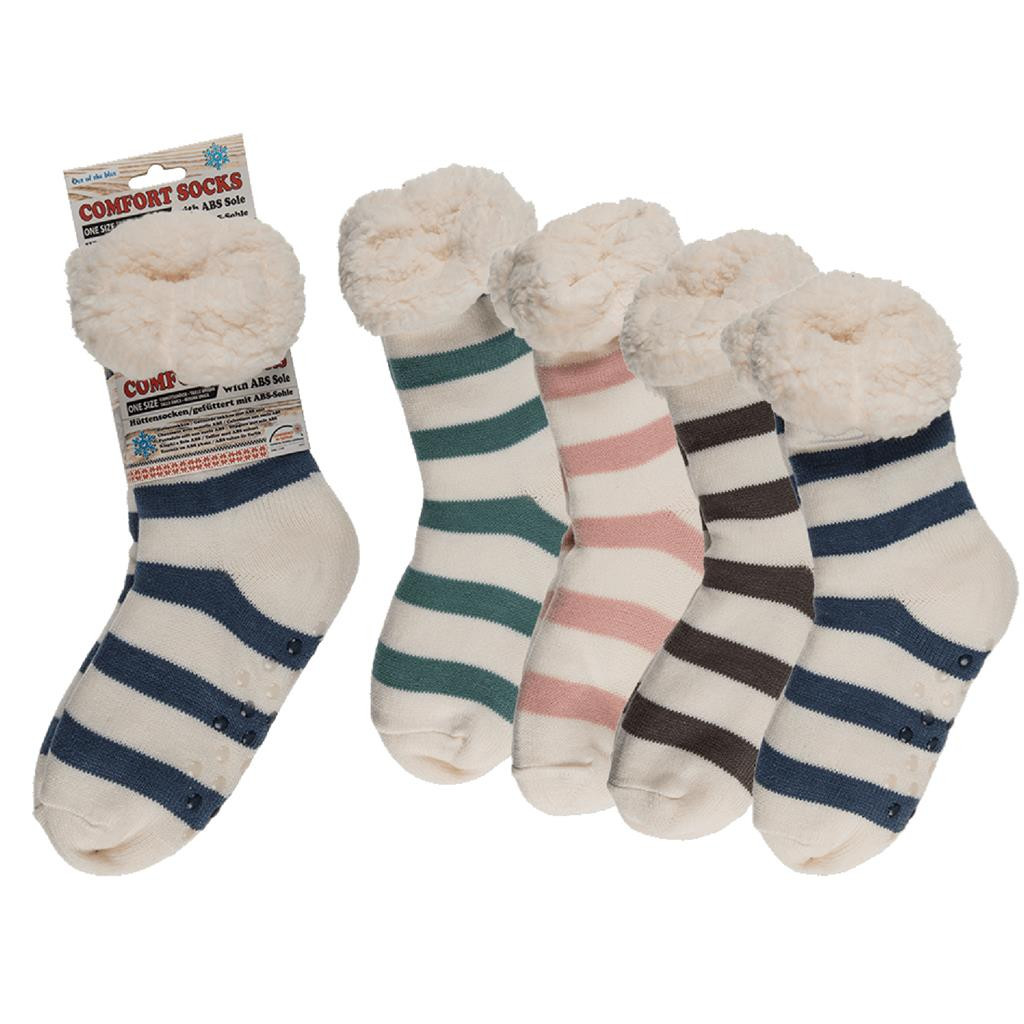 Comfort Sokken - Gestreept - One Size - Prijs per Stuk